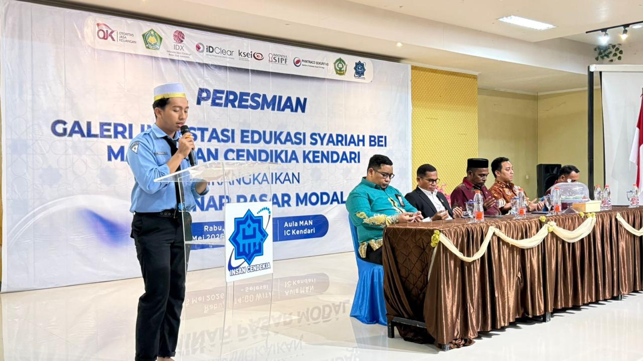 Perluas Literasi Keuangan, MAN IC Kendari Resmikan Galeri Investasi Edukasi Syariah BEI
